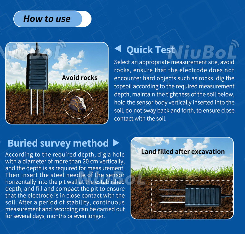 NBL-S-TMC 3-in-1 Soil EC Temperature Moisture Sensor - Image 3